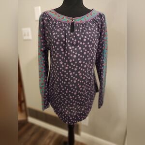 Little Journeys Polka Dot Long Sleeve Blouse